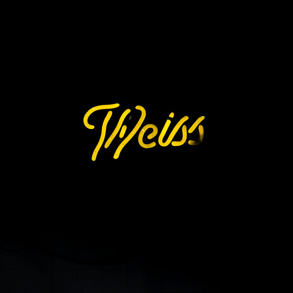 Weiss Script Word Unit for Leinenkugel's Honey Weiss Replacement Tube - Neon Sign Part