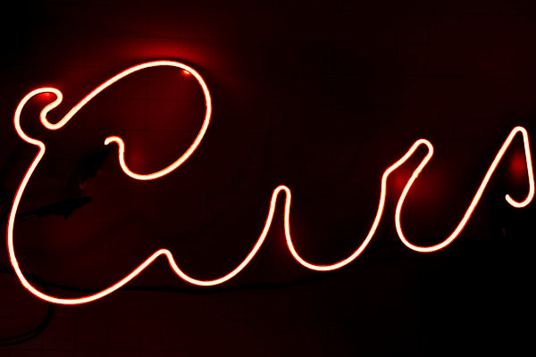 Coors Double Stroke Script word unit for Lower/Bottom Outline of Replacement Tube - Neon Sign Part