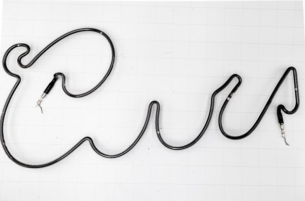 Coors Double Stroke Script word unit for Lower/Bottom Outline of Replacement Tube - Neon Sign Part