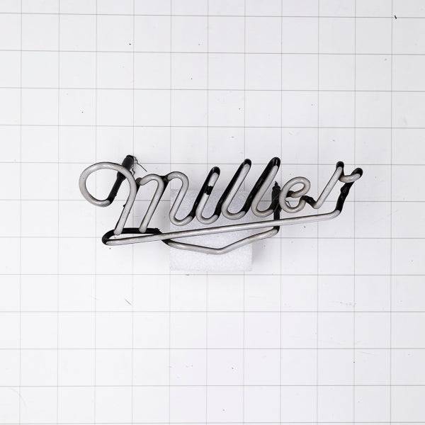 Miller Single Stroke Script Word Unit & Emphasis Tube with Vertical Electrodes for Miller Replacement Tube - Neon Sign Part
