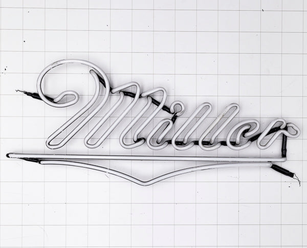 Miller Large Double Stroke Script Word Unit & Emphasis Tube for Miller Replacement Tube - Neon Sign Part