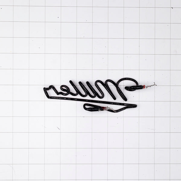 Red Miller Single Stroke Script with Emphasis word unit for Miller Replacement Tube - Neon Sign Part