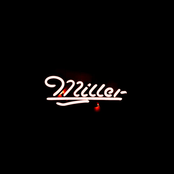 Red Miller Single Stroke Script Word Unit & Emphasis Tube for Miller Replacement Tube - Neon Sign Part