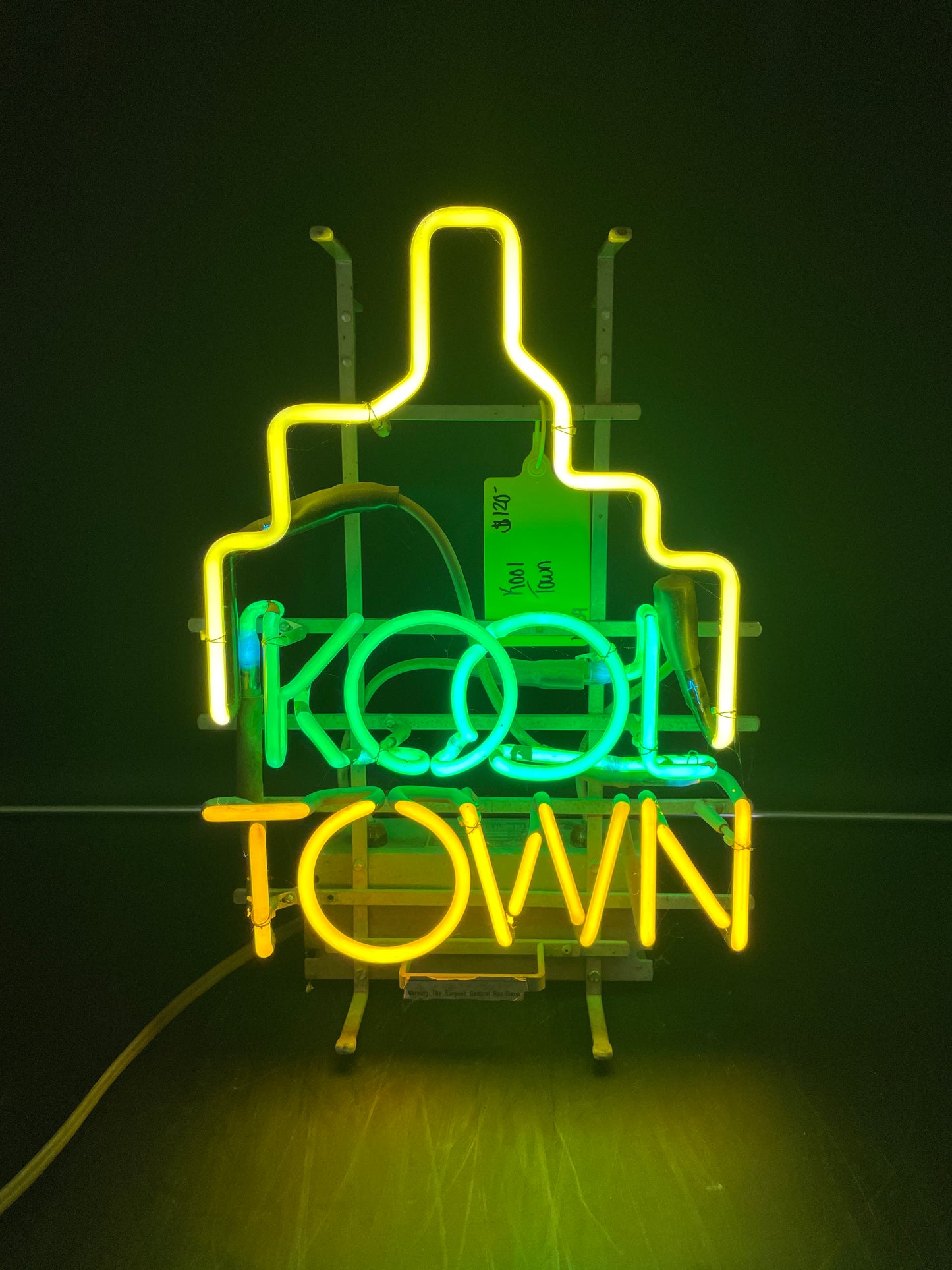 KOOL Script Word Unit for KOOL TOWN cigarette Neon Sign Replacement Tube Used