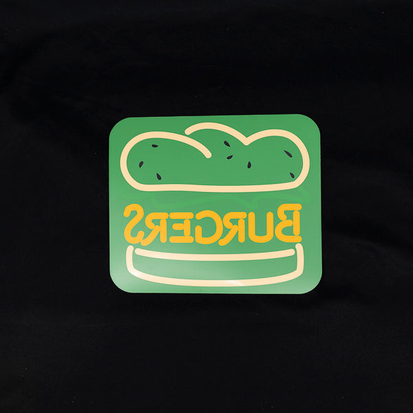 Burgers Neon Sign Plastic Replacement Panel