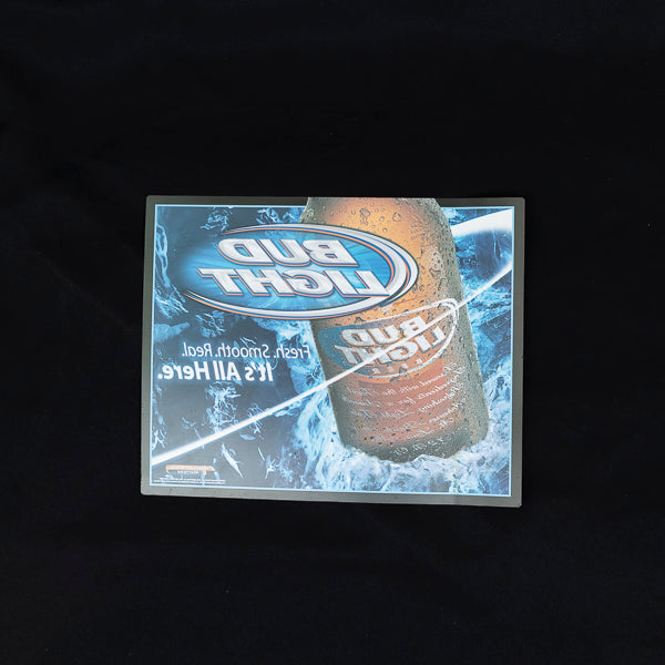 Bud Light Fresh.Smooth.Real It's All Here Neon Sign Plastic Replacement Panel