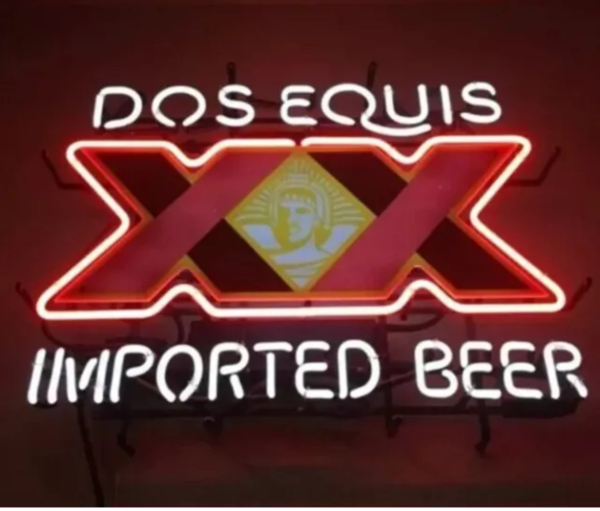 DOS EQUIS single stroke word unit Replacement Tube - Neon Sign Part