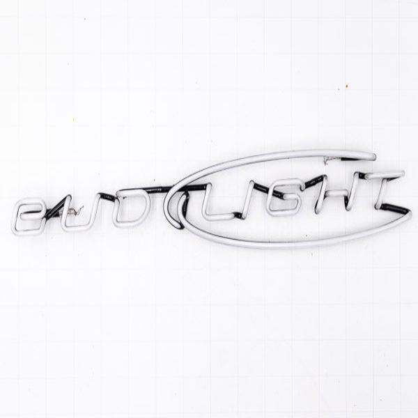 Bud Light Single Stroke Word Unit with Middle Swoosh Neon Sign Replacement Tube