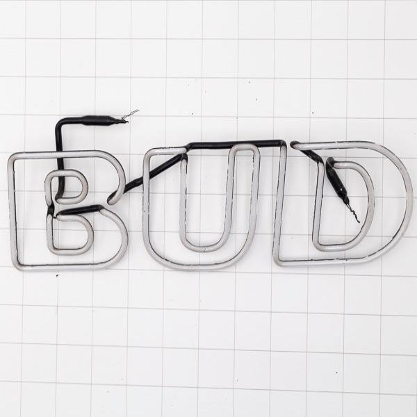BUD Double Stroke Word Unit for Bud Light Neon Sign Replacement Tube