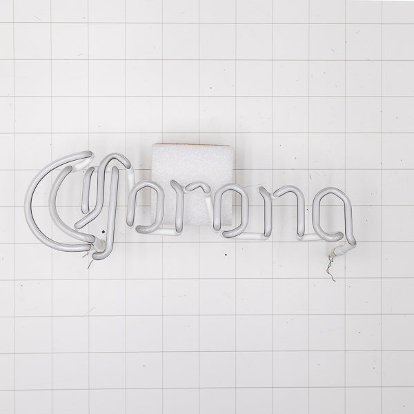 Corona Single Stroke Word Unit with Vertical Electrodes for Corona Light Replacement Tube - Neon Sign Part