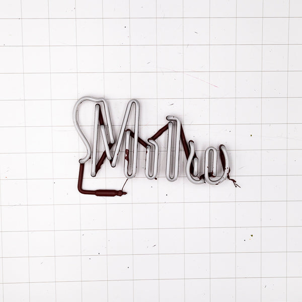 Milw Double stroke word unit for Old Milwaukee 60's Marquis Neon Sign Replacement Tube 1 of 3