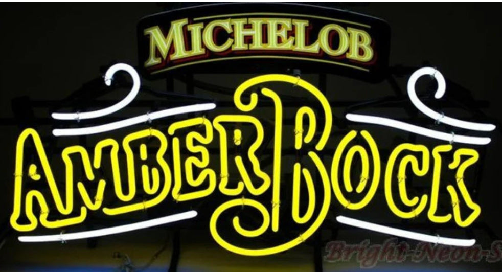 Michelob Amber Bock Scroll unit - Replacement Tube - Neon Sign Part