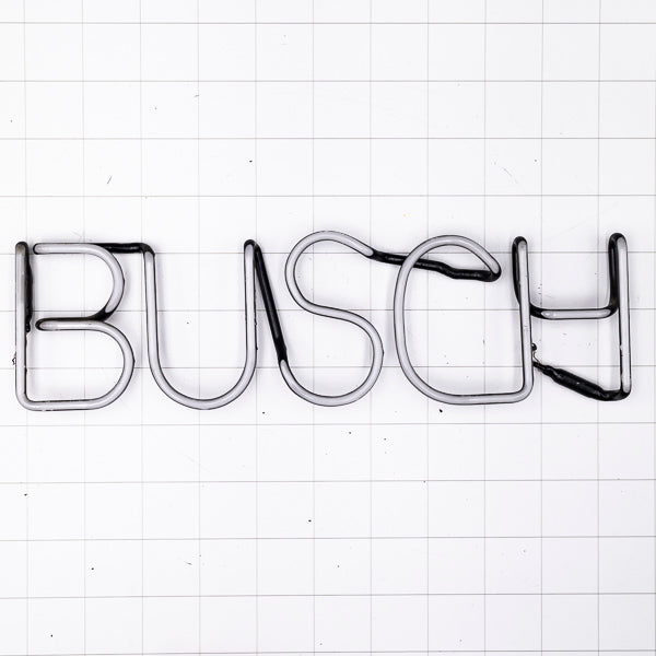 BUSCH Single Stroke Word Unit for Busch Beer Replacement Tube - Neon Sign Part Used
