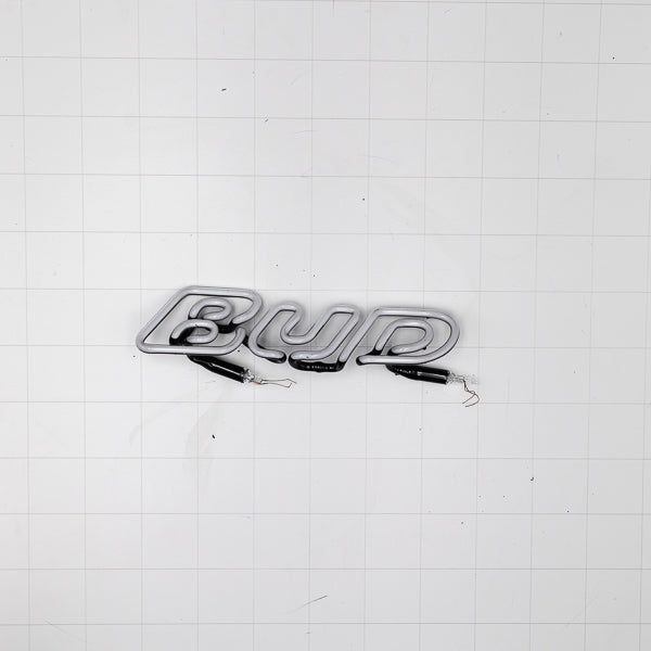 BUD Double Stroke Italic Word Unit for Bud Light Replacement Tube - Neon Sign Part