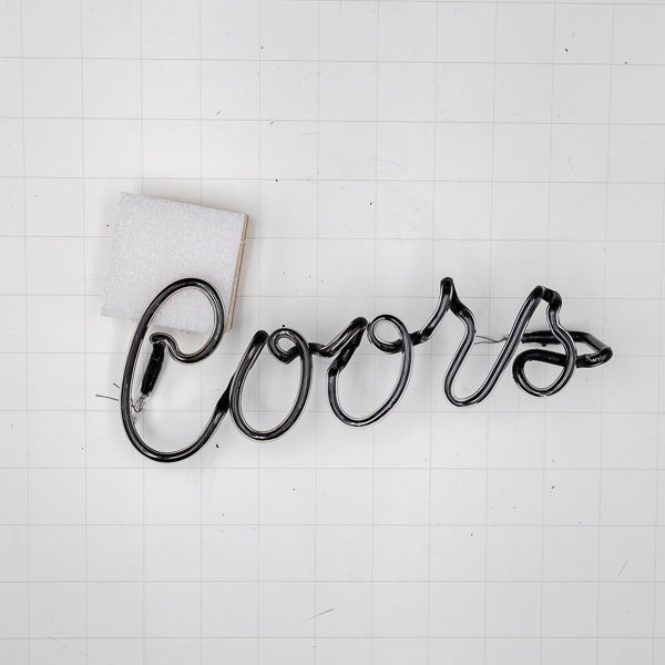 Coors Script Word Unit for Coors Light Replacement Tube - Neon Sign Part