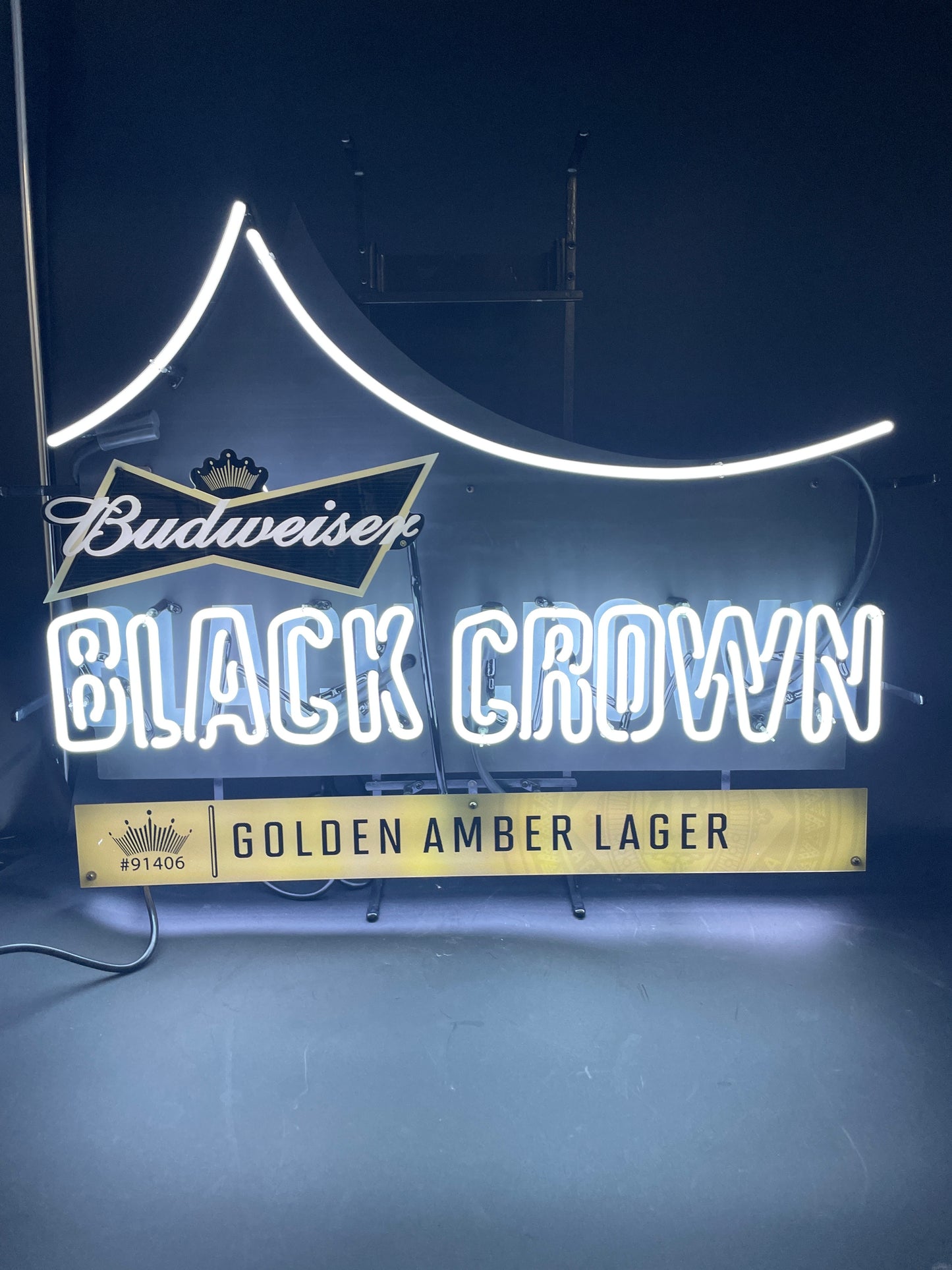 Top Unit for Budweiser Black Crown Replacement Tube - Neon Sign Part