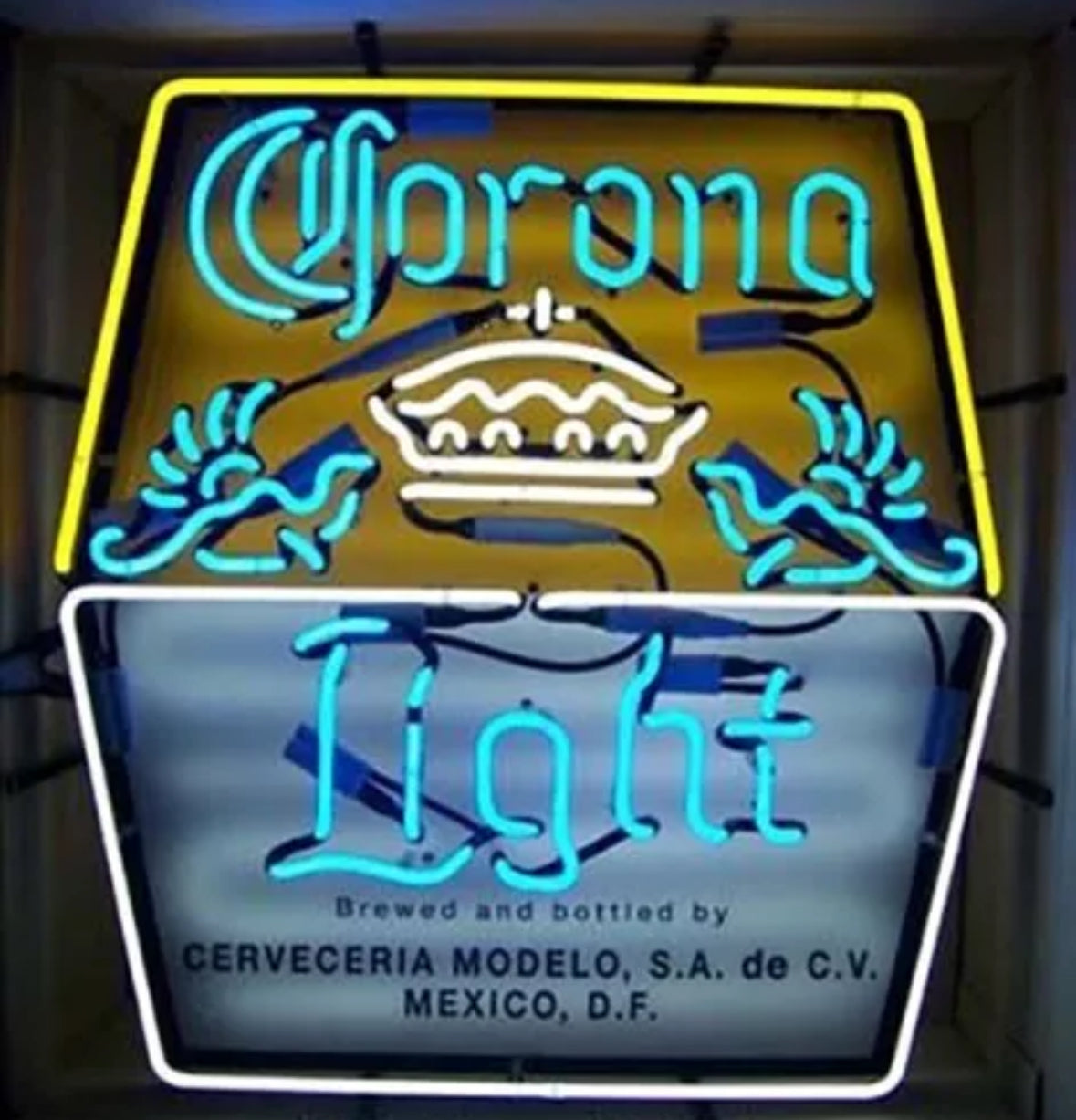 Corona Single Stroke Word Unit with Vertical Electrodes for Corona Light Replacement Tube - Neon Sign Part