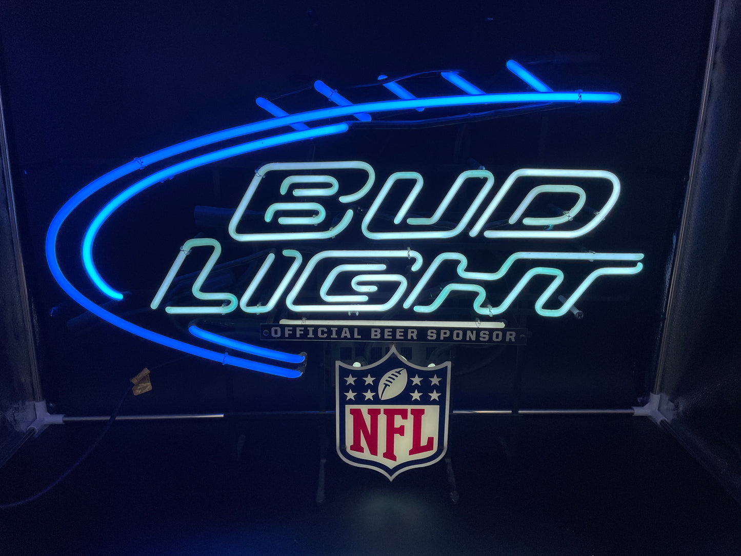 Laces & Back Light for Bud Light NFL Replacement Tube - Neon Sign Part Used