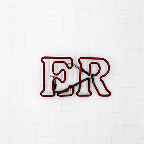 ER Double Stroke Word Unit Replacement Tube - Neon Sign Part Used
