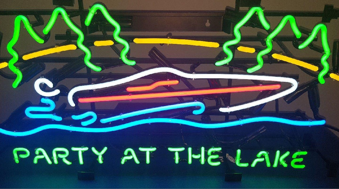 Water & Boat Unit 2 Tube Set for Party At The Lake Replacement Tube - Neon Sign Part Used