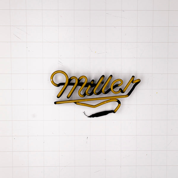 Miller with Emphasis Single Stroke Script Word Unit for Miller Lite Replacement Tube - Neon Sign Part