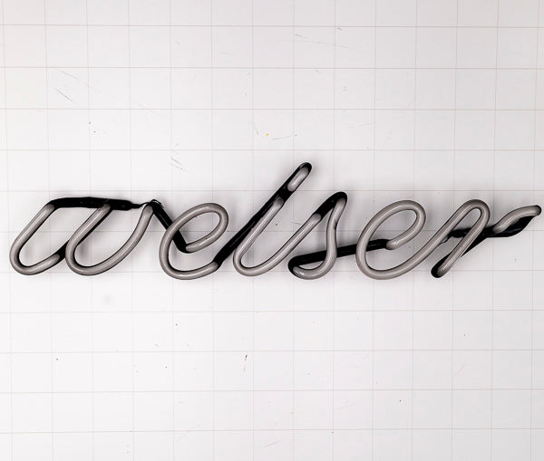 weiser Single Stroke Script Word Unit for Budweiser Replacement Tube - Neon Sign Part