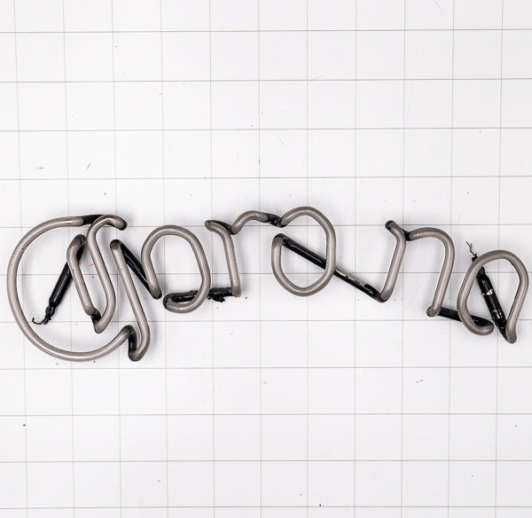 Corona arched single stroke word unit for Corona Sun Palm - Neon Sign Part