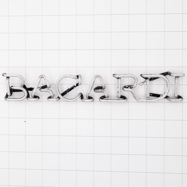 BACARDI Single Stroke Word Unit Neon Sign Replacement Tube