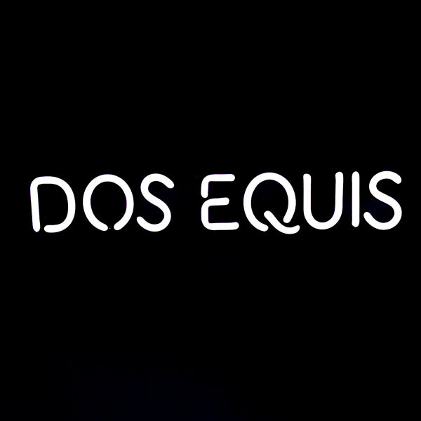 DOS EQUIS Single Stroke Word Unit Neon Sign Replacement Tube