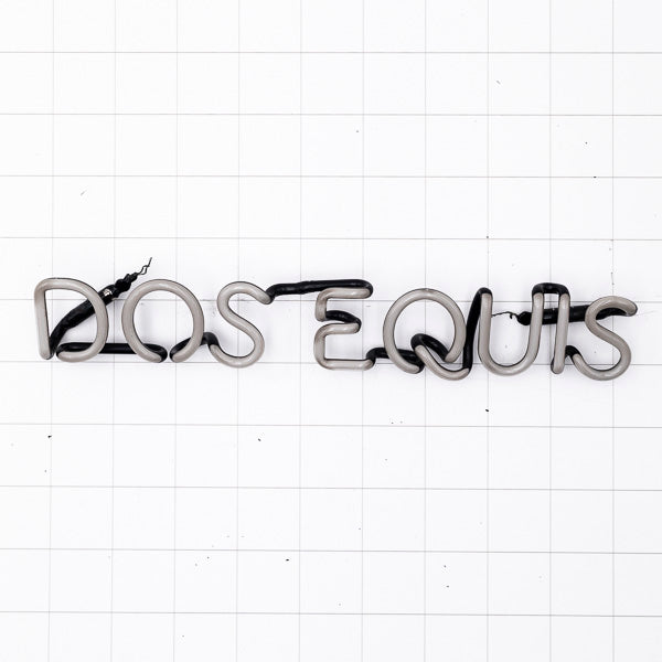 DOS EQUIS Single Stroke Word Unit Neon Sign Replacement Tube