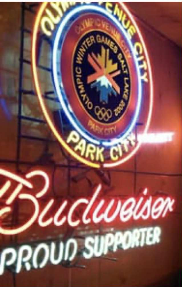 PARK CITY Single Stroke Word Unit for Budweiser 2002 Salt Lake City Olympics Neon Sign – Park City Replacement Tube - Neon Sign Part