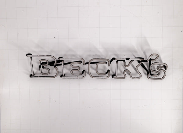 BECK’S Double Stoke Word unit Replacement Tube - Neon Sign Part
