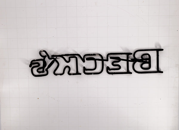 BECK’S Double Stoke Word unit Replacement Tube - Neon Sign Part