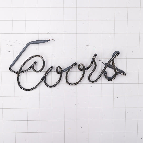 Coors Single Stoke Script Word unit for Coors Illinois Replacement Tube - Neon Sign Part