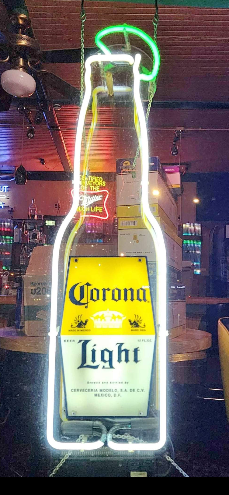 Bottle with Lime for Corona Light Neon Sign Replacement Tube