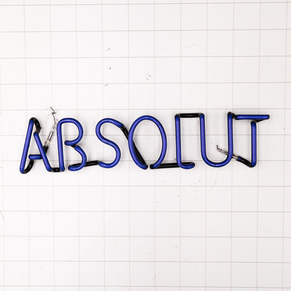 ABSOLUT Single Stroke Word unit for Absolut Vodka Replacement Tube - Neon Sign Part