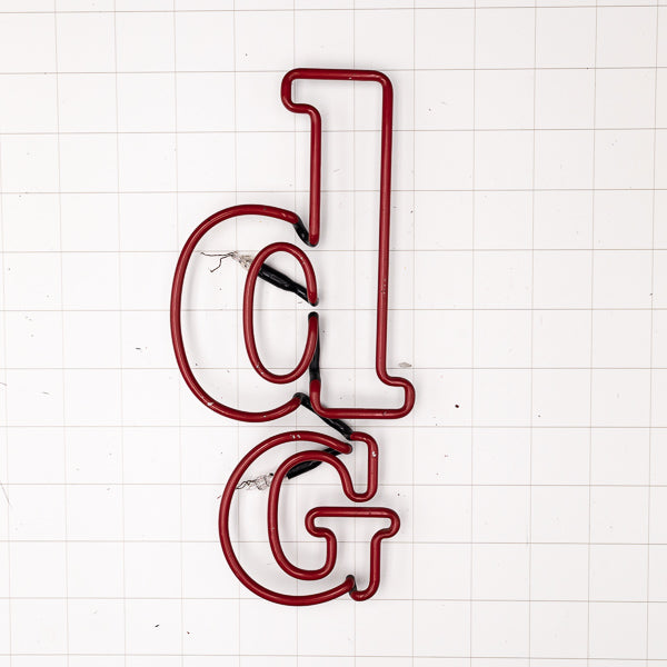 d for Red & and G for Stag Double Stroke Word unit for Red Stag by Jim Beam Replacement Tube - Neon Sign Part