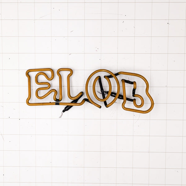 ELOB Yellow Double Stoke Word unit for Michelob Replacement Tube - Neon Sign Part