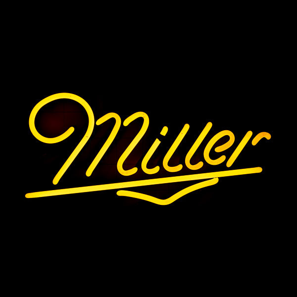 Miller Single Stroke Script Word unit for Miller Genuine Draft Guitar and Others Replacement Tube - Neon Sign Part
