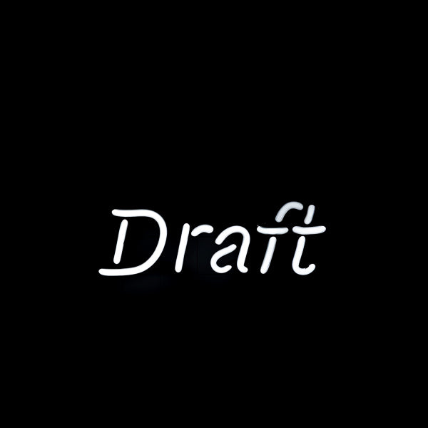 Draft Single Stroke Word unit Replacement Tube - Neon Sign Part