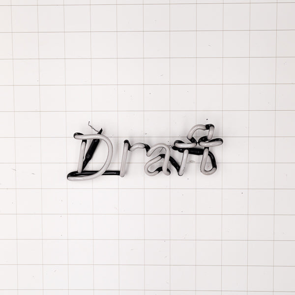 Draft Single Stroke Word unit Replacement Tube - Neon Sign Part