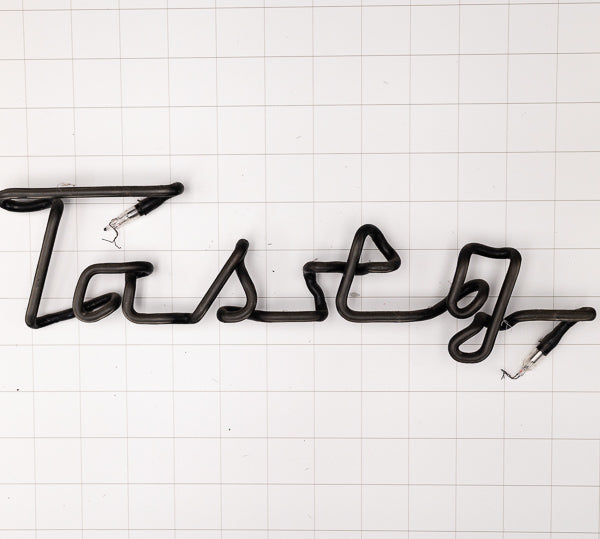 Tasty Script Word unit for Tasty Sub or Unknown / Mystery Replacement Tube - Neon Sign Part