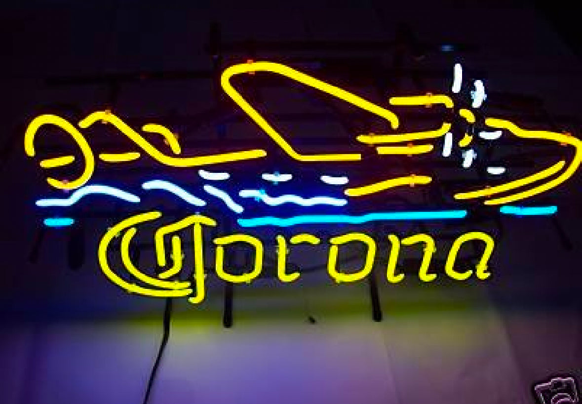 Front of Plane for Corona Sea Plane Neon Sign Replacement Tube