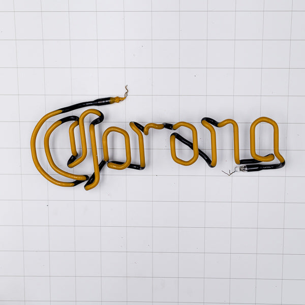 Corona Single Stroke Yellow Word unit Replacement Tube - Neon Sign Part