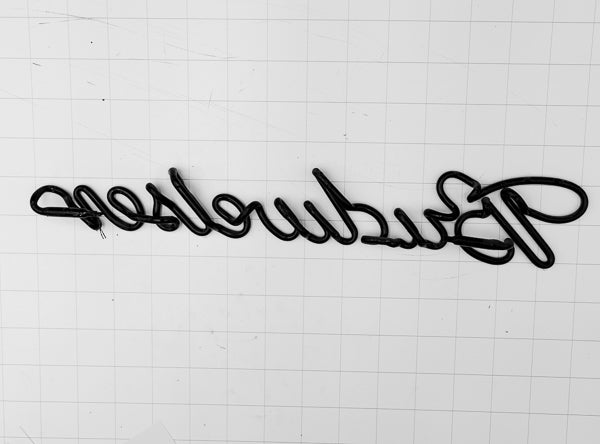 Budweiser Single Stroke Word unit for Budweiser Rams and Others Replacement Tube - Neon Sign Part