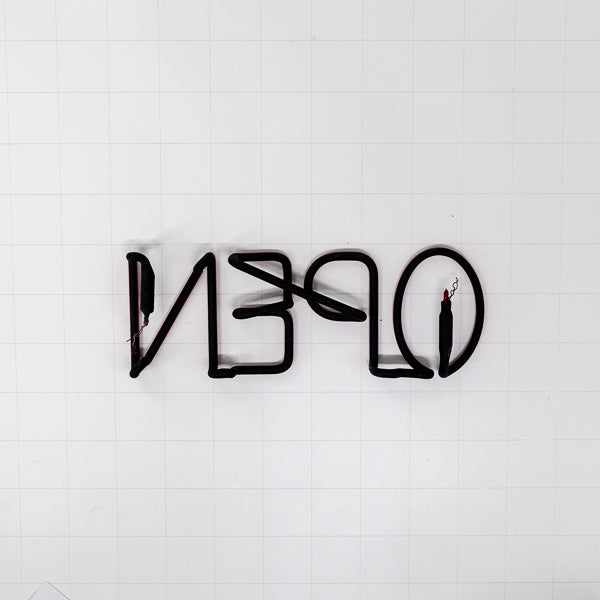 OPEN Single Stroke Word unit for Miler Lite Replacement Tube - Neon Sign Part