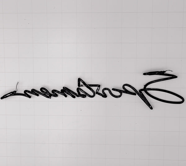 Sportsman Script Word unit for Clean Scope Replacement Tube - Neon Sign Part