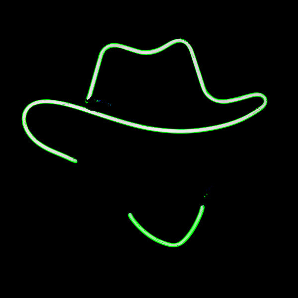 Cowboy Hat Border unit for Bud Light Bud Light Tim McGraw Replacement Tube - Neon Sign Part