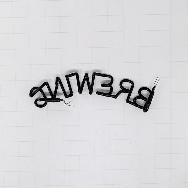 BREWING Arched Single Stroke Word unit for Alaskan Brewing Replacement Tube - Neon Sign Part