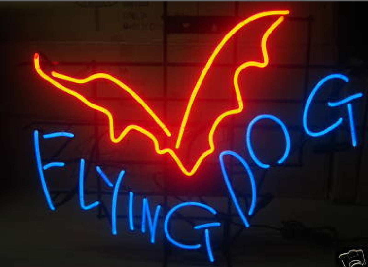 DOG Single Stroke Word Unit for Flying Dog Replacement Tube - Neon Sign Part